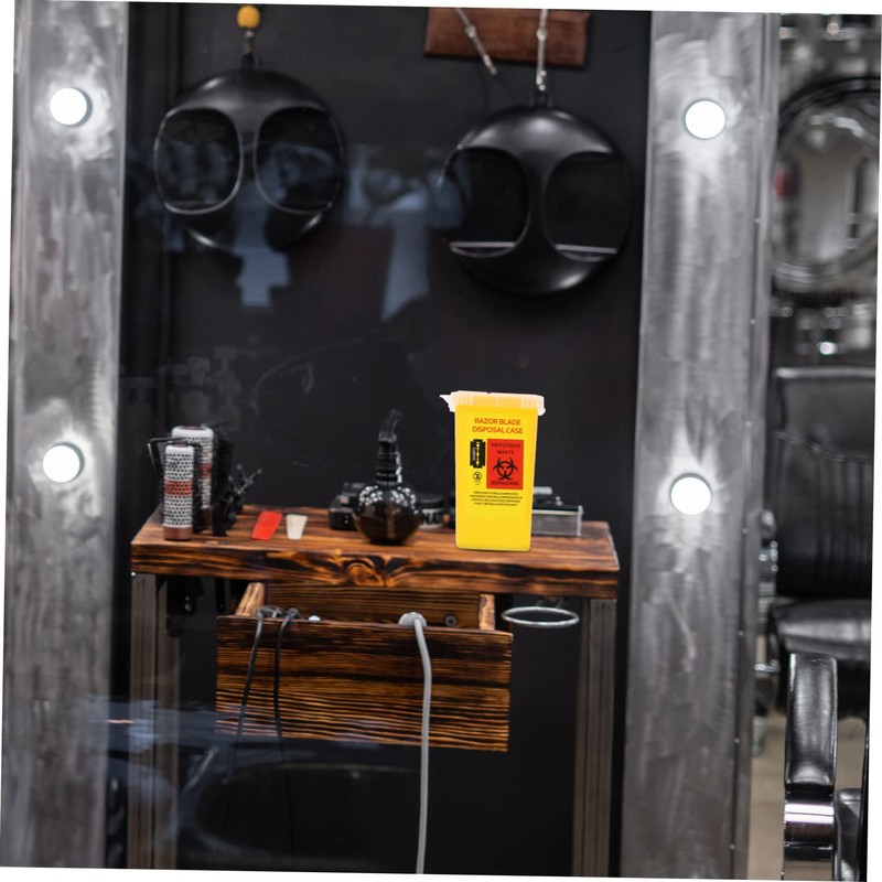 Baluue 1Pc Razor Case Storage Container Durable for Barbershop Disposal