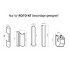 1 Piece Roto NT PVC Window and PVC Plastic Door
