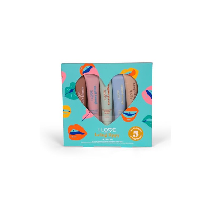 I Love Being Lippy Lip Care Set, Includes Lip Scrub,