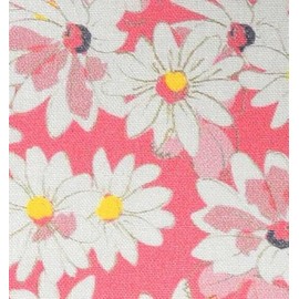 Generic Fat Quarter - Daisy Flowers on Pink Background 18"" inch x 21"" inch - 100% Cotton Fabric ~, Mixed