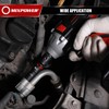 MIXPOWER 12 Pieces 3/8'' Drive Semi-Deep Impact Socket Set,12 Point,SAE,5/16"-1",CR-MO,Axle