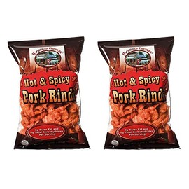 Troyer Cheese Pork Rinds, Snack Pack of 2 Bags, Hot and Spicy Flavor