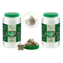 VITA IDEAL Vegan® Alant Root 2 x 360 Capsules Inula Helenium Daily Serving 780 mg Eleanate Root Pure Powder Vegetable Natural and No Additives