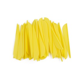 ELONG OUTDOOR 3 Inch Plastic Arrow Feathering Rubber Feathers Plastic Feathers DIY for Arrows Archery Arrows Carbon Arrows Vane for Archery Hunting Shooting - Pack of 50
