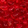 Czech 50-Piece Glass Beads, 6x9mm, Teardrop Siam Red