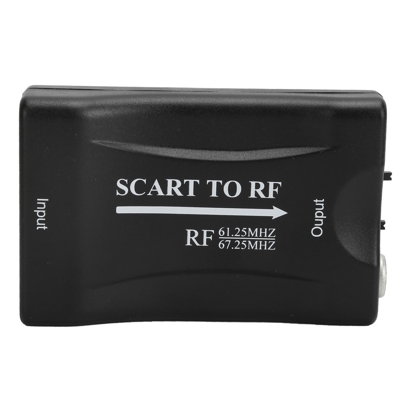 SCART to RF Converter Video Adapter RF 61.25mHz/ 67.25mHz Output