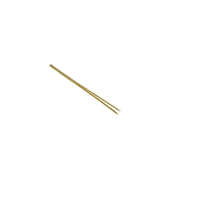 BambooMN Bamboo Double Prong Stick Skinny Pick Skewer 3.5" Long,