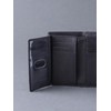 Lakeland Leather Mens Trifold Wallet in Black