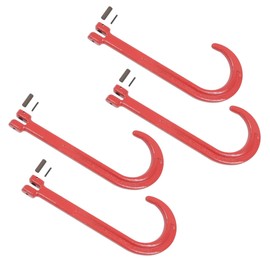 Mytee Products 15" Inch J Hook Heavy Duty Grade G80 Tow Axle Strap Wrecker Roll Back Clevis Load Limit 7100# (4 Pack)