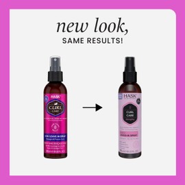 HASK CURL CARE 5-IN-1 Leave-In Spray Conditioner for Curly Hair Types, Vegan Formula, Cruelty Free, Color Safe, Gluten-Free, Sulfate-Free, Paraben-Free