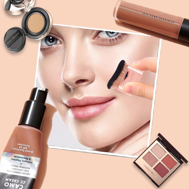 One Piece Soft Bristle Body Kabuki Foundation Brush Durable Body