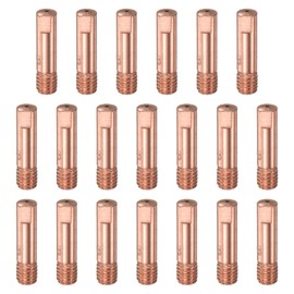 HARFINGTON 20Pcs Welder Tips .030" Bore Diameter M6 Copper Contact Tip for MIG 15AK Welding Torch Gun