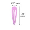 40 Counts Colorful Metal Snap Hair Clips 2 Inch Barrettes