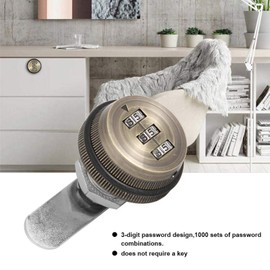 Cam Lock with Code Combination, Mechanical Lock with 3 Digits, Mailbox Lock, Keyless Mailbox Lock, Retro Cupboard Drawer for Cabinet by B