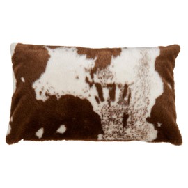 SARO LIFESTYLE Urban Faux Cowhide Poly Filled Throw Pillow 14 x 22 Polyester Medium