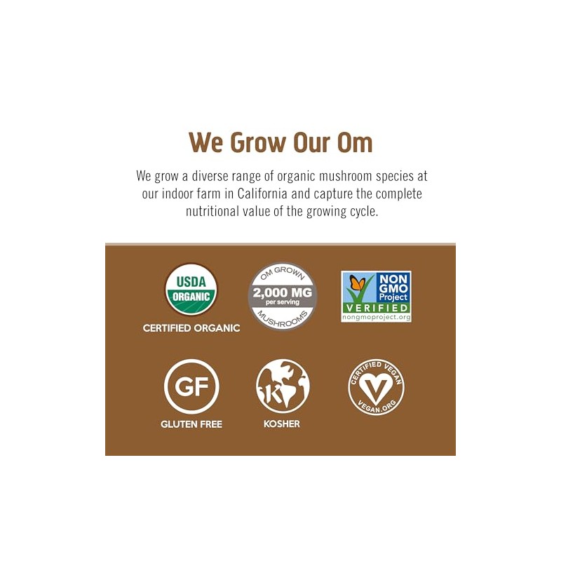 OM MUSHROOM SUPERFOOD Om Mezcla de Hongos Superalimentos