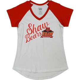 Big Boy Shaw Bears S4 Womens V-Neck Tee [Grey - L] - ID#70292