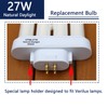 Valoisa CFML27W Natural Daylight Fluorescent Light Bulb,Compatible for VERILUX CFML27VLX,6500K