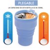 ​​​Taza de Viaje Plegable de Silicona,375 ML ​​Vaso plegable,Reutilizable Tazas