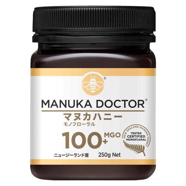 Manuka Doctor Manuka Honey Mgo100+ 8.8 oz (250 g), Genuine New Zealand Honey, Strong, Genuine
