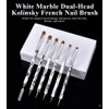 KAZIPOP French Dual-End Nail Brush Kolinsky Sable Professional Gel Acrylic