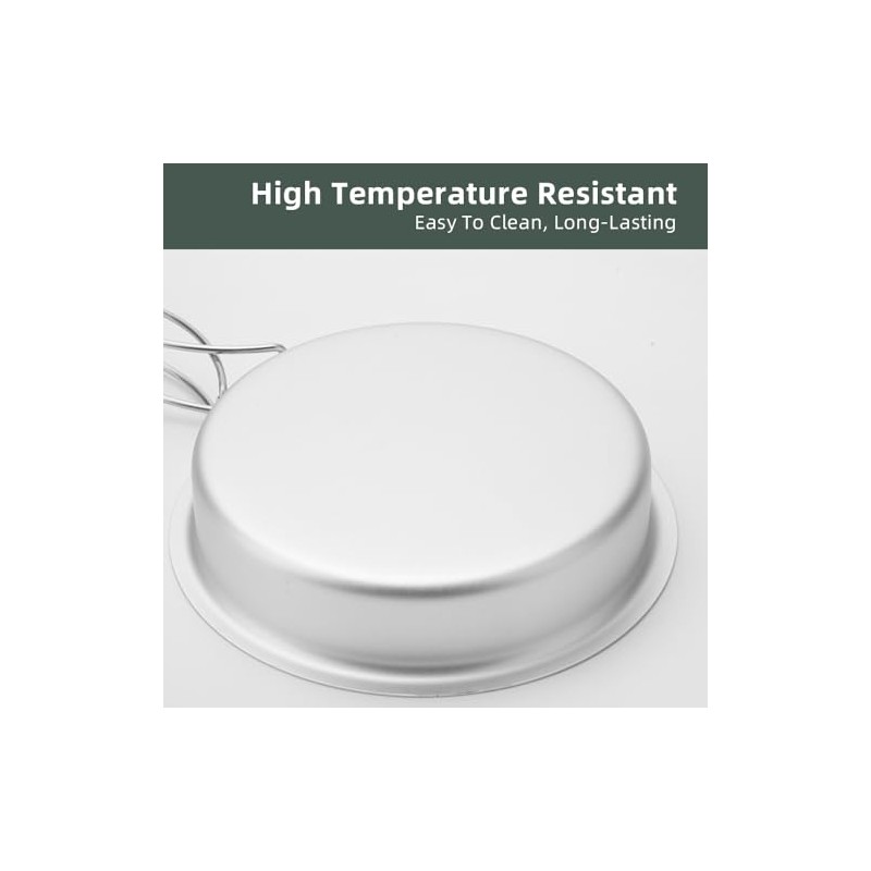 High hardness aluminum oxide outdoor cookware set compact and convenient