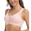 DotVol Women's Comfort Front Closure Back Support Full Coverage Non