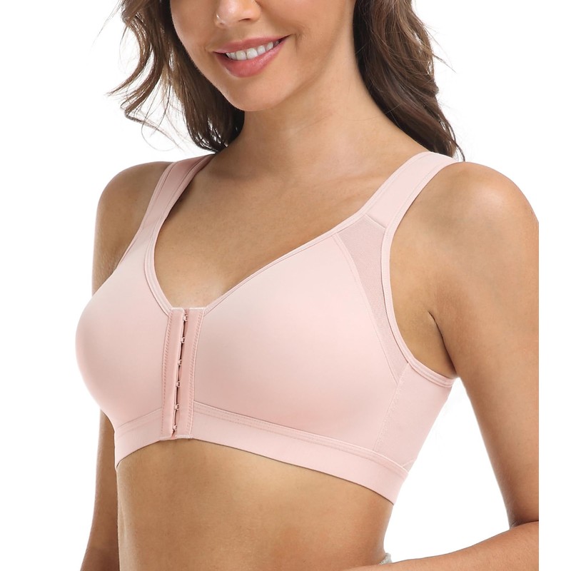 DotVol Women's Comfort Front Closure Back Support Full Coverage Non