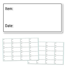 1500 Labels, Removable Freezer Food Date Labels Stickers - 5 x 2.5cm