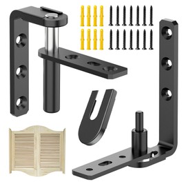 SKMYL Cafe Door Hinges, Saloon Door Hardware, Double Action Door Hinge for Bar, Coffee Shop, Swing Door, Heavy Duty 304 Stainless Steel (Black, MIN 1PCS)