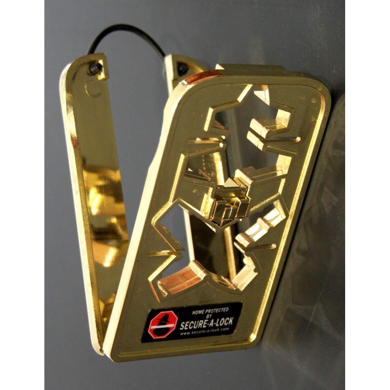 Dead Bolt Lock Restrictor. Prevents deadbolt from Being Opened from