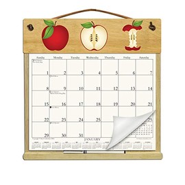 Wooden Refillable Calendar Holder Filled with a 2026 Calendar and Includes an Order Form Page for 2027-APPLES