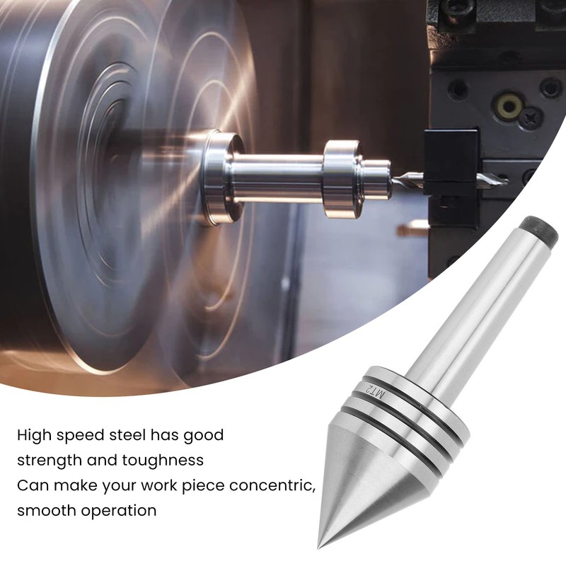 Tailstock Live Center HSS High Accuracy Wear Resistant 60 Degree