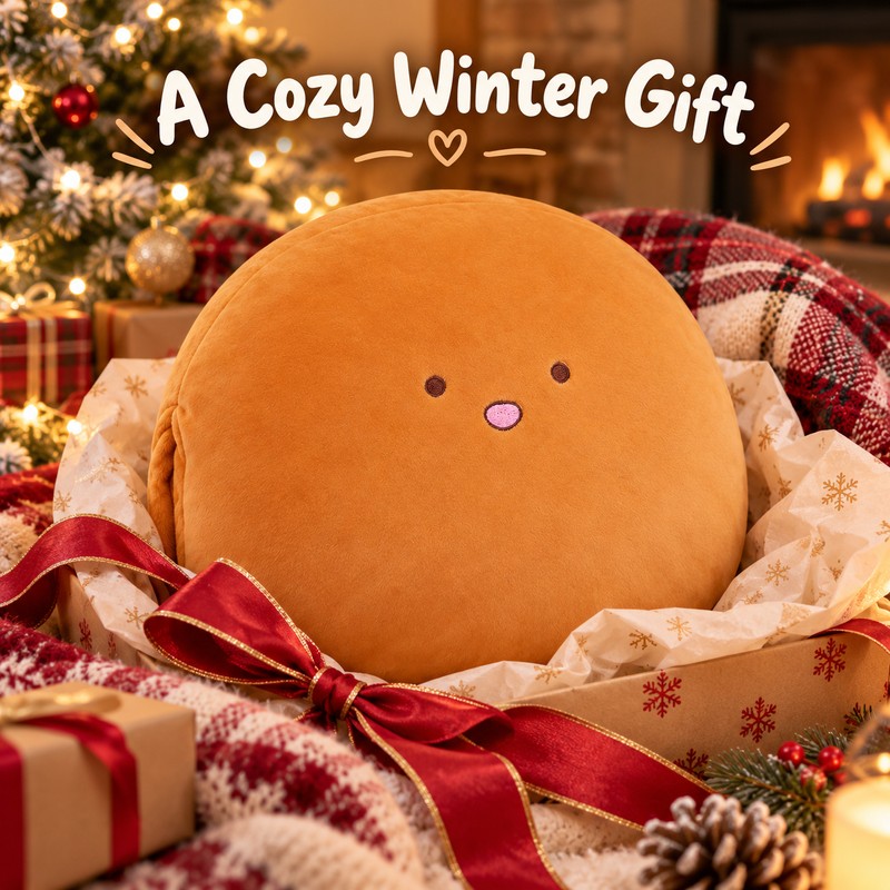 Cartoon Plush Pillow Hand Warmer Cushion for Winter – Soft