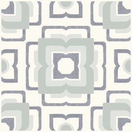 FloorPops 12-in by 12-in Teal Posey Vinyl Peel & Stick Floor Tiles (10 Tiles), (10 sq.ft./Carton)