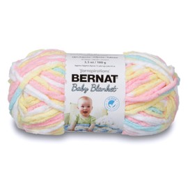 Bernat Baby Blanket Yarn, 3.5 oz, Gauge 6 Super Bulky, Pitter Patter