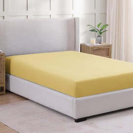 Fitted Sheet Double, Cocoon - Pre-Washed, Deep Pocket 14 inch (35 cm) - Easy Care - Soft Brushed Microfibre Fabric - Shrinkage and Fade Resistant - Bottom Sheet