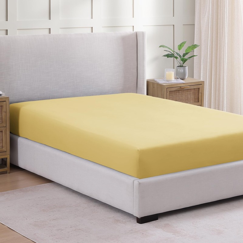 Fitted Sheet Double, Cocoon - Pre-Washed, Deep Pocket 14 inch