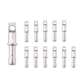 Brightfour Aluminum Tent Poles Male End Tips Replacement Accessories Spare End Plugs for 7.9mm, 8.5mm, 9.5mm Tent Poles (for 8.5mm Tent Poles)