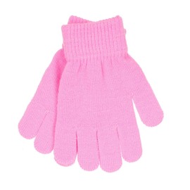 Thingimijigs 6 Pairs Girls Multicoloured Knitted Thermal Stretch Gloves - Pastels Pink, Blue, Green