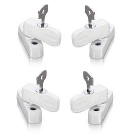 XFORT® 4 Pack Door Jammer and Window Locks for uPVC Doors and Windows, French Doors Security Lock, Locking Sash Jammers for Double Glazed Doors & Windows, a Quick Low-Cost Home Security Solution.