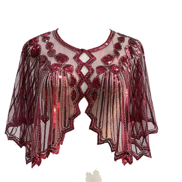 VILOREE Women's Shawls Stole for Evening Dress 1920s Retro Scarf