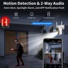 Luovisee Solar Security Cameras Outdoor Wireless,2.4G/5G WiFi Cameras for Home