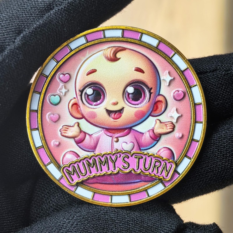 Baby Decision Coin for New Parents - Cute Mummy and
