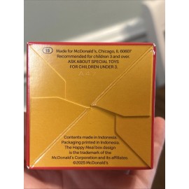 McDonald's NIB McDonalds Lil Toy 2025 Mini Happy Meal And Blue Milk Jug #15 15