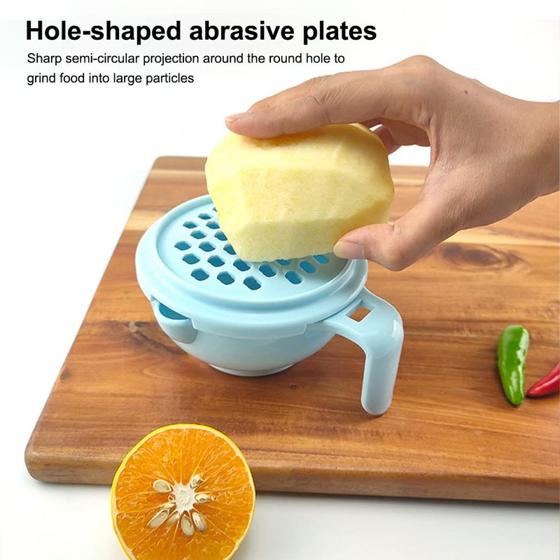 10 Pieces/Set Baby Food Masher Manual Fruit Grinding Bowl Travel