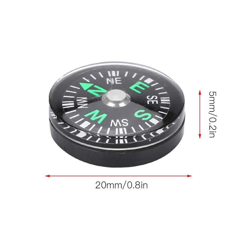 DEWIN Pocket Compass, Pack of 12, 20 mm Mini Pocket