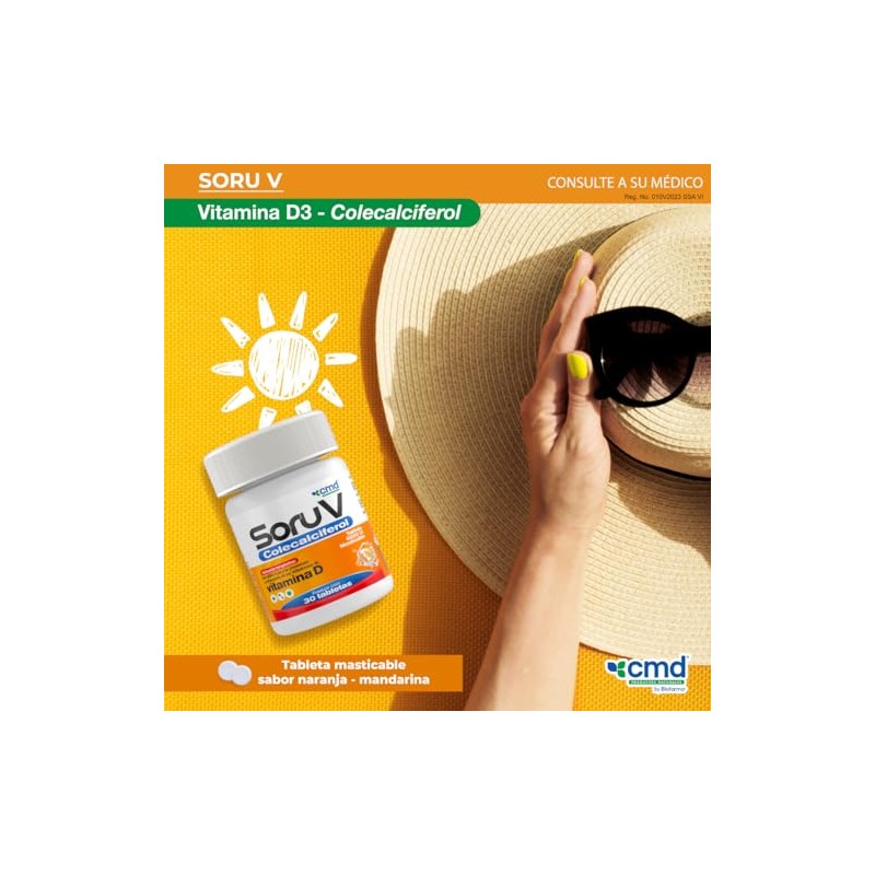 Cmd Soru Colecalciferol Vitamina Medicamento Vitamínico Caja Frasco Tabletas Individual