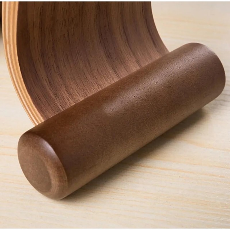 IQ Labs Gaming Headphone Stand Wooden Headest Hanger/Holder/Mount Omega Walnut