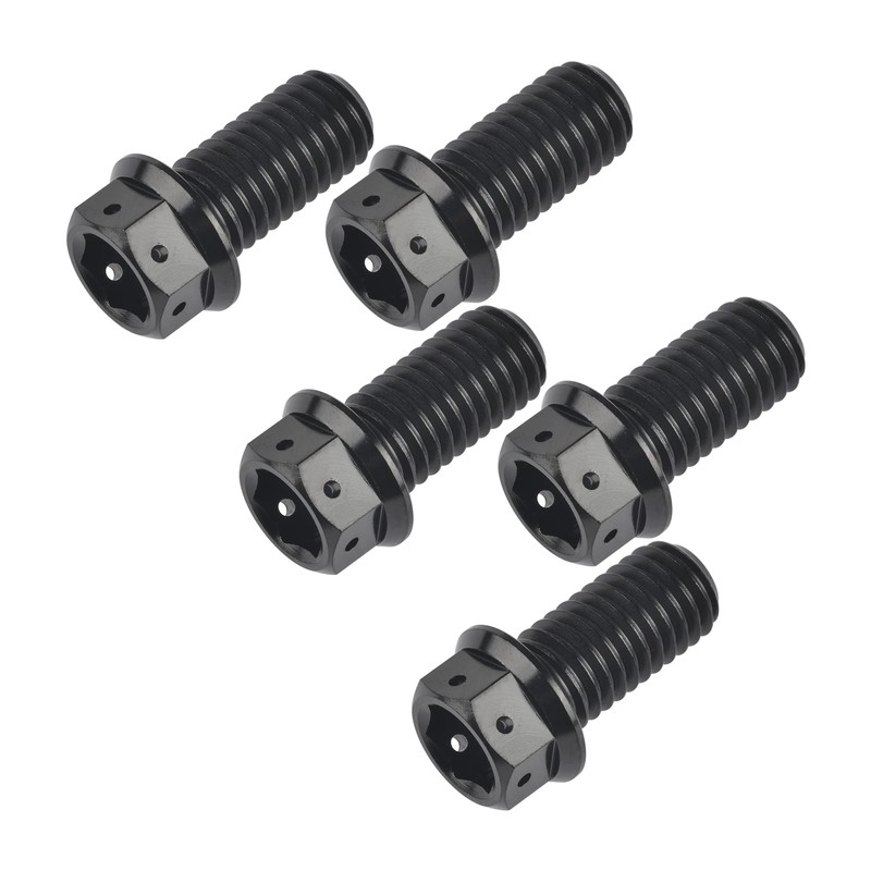 5pcs Titanium Bolts M8x 15 20 25 30 35 40